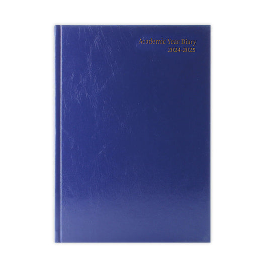 Janrax 2024-2025 A4 Day Per Page Blue Academic Diary