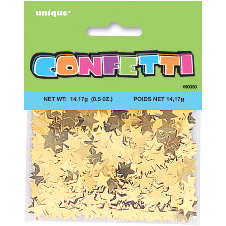 Christmas Gold Star Confetti 0.5oz