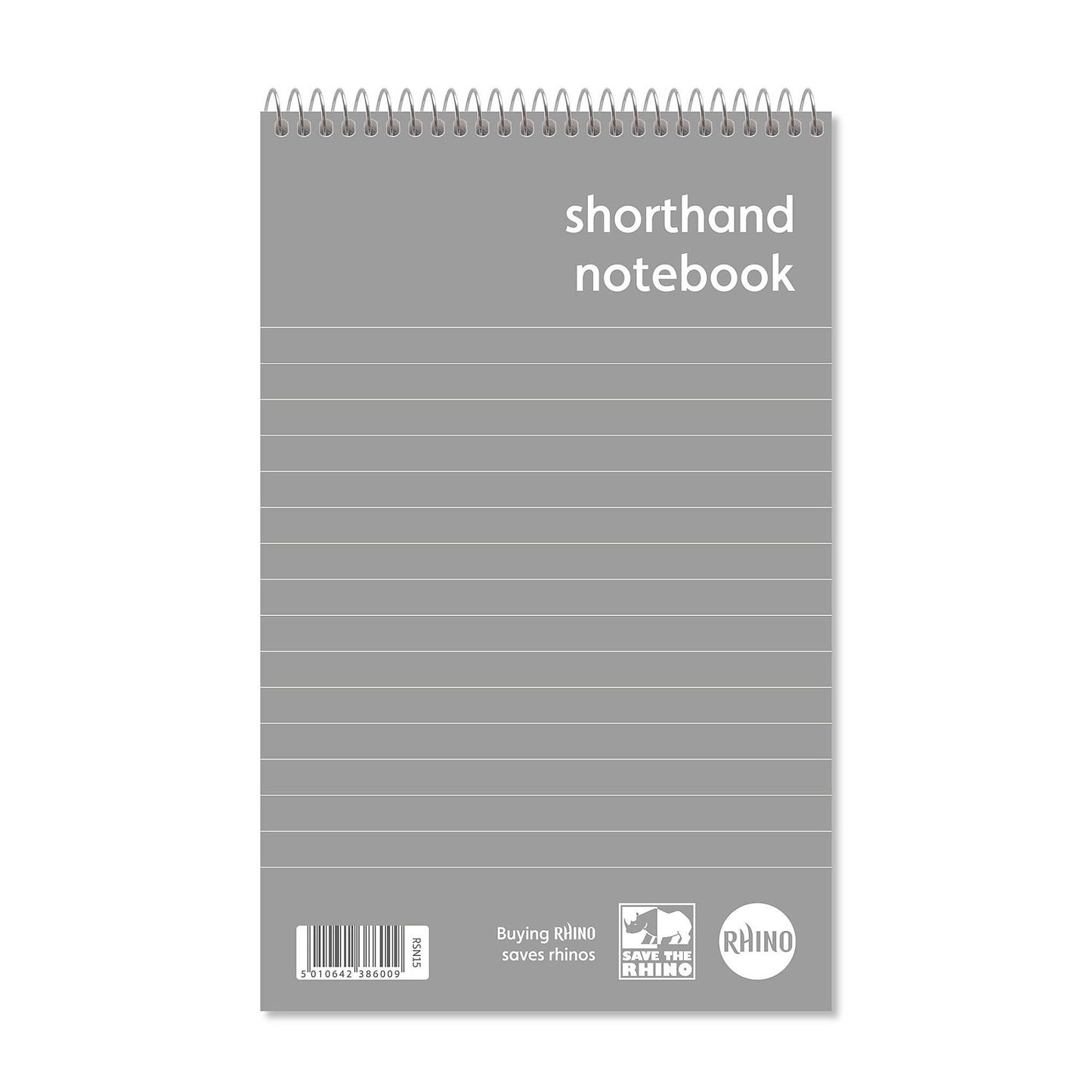 Rhino 200 x 127mm 260 Pages 8mm Lined Shorthand Notebook