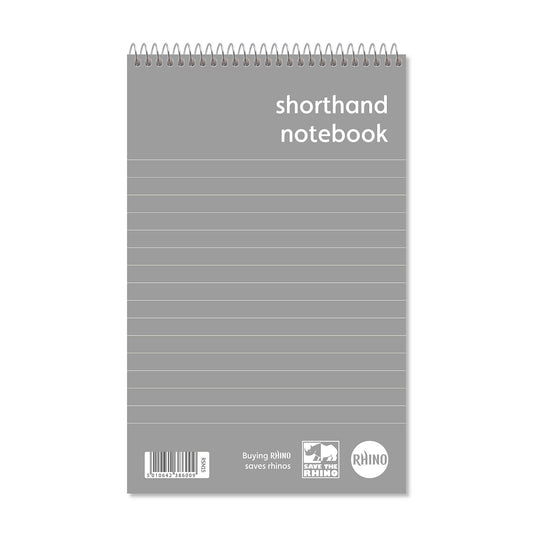 Rhino 200 x 127mm 260 Pages 8mm Lined Shorthand Notebook