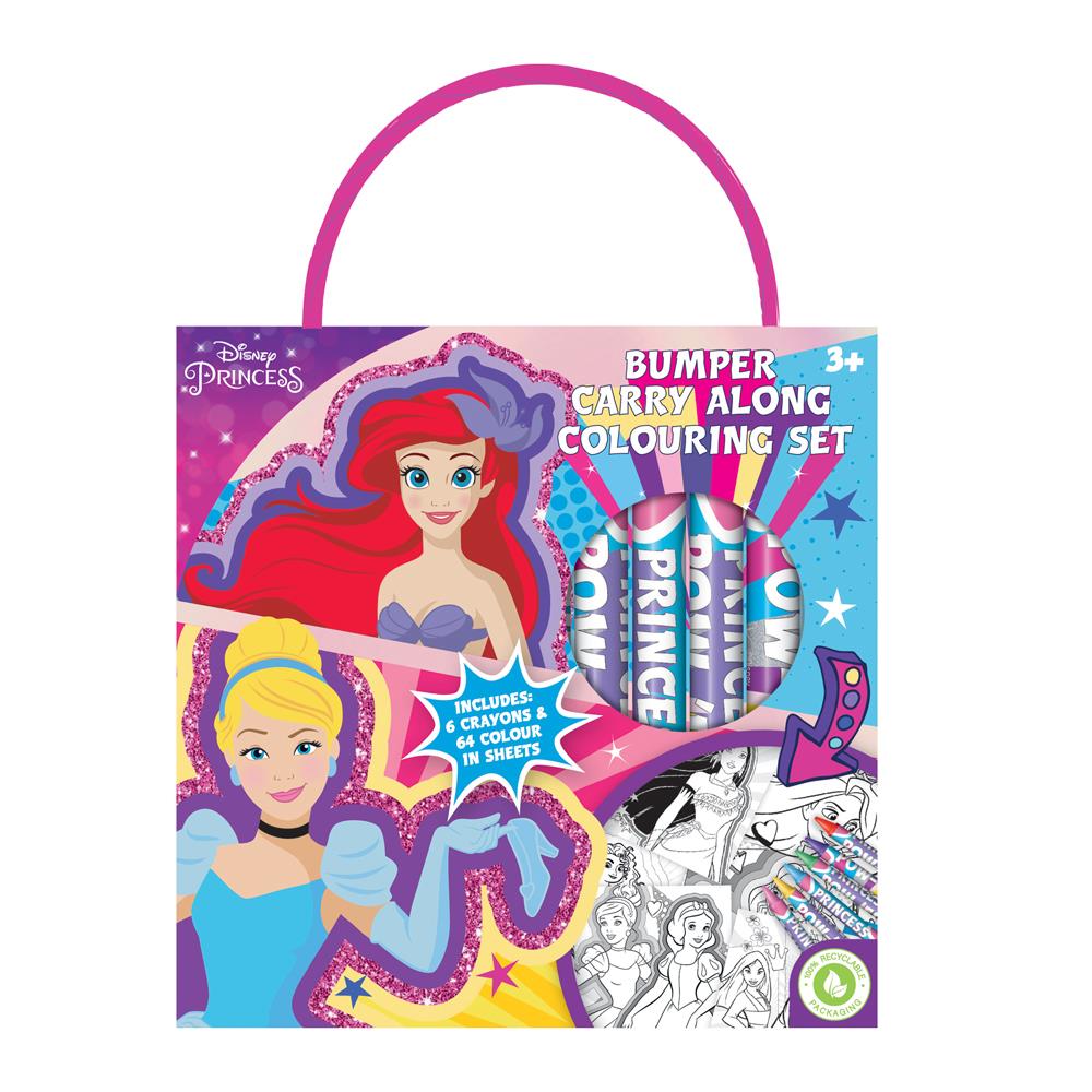 Disney Princess Bumper Carry Along Colouring Set