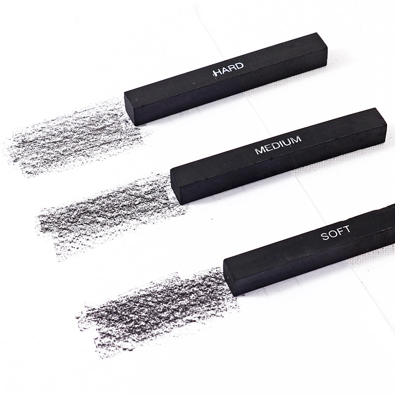 Pack of 6 Compressed Charcoal Stick Set