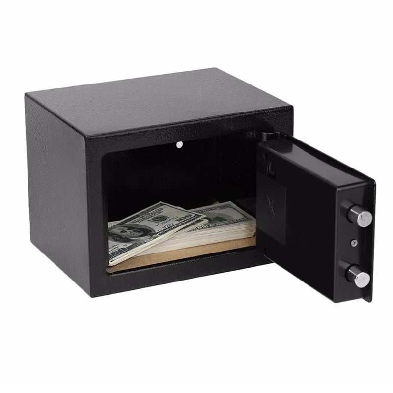 Black Metal Security Code Safe Box