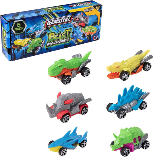 Pack of 6 Teamsterz Beast Machine Car Play Set