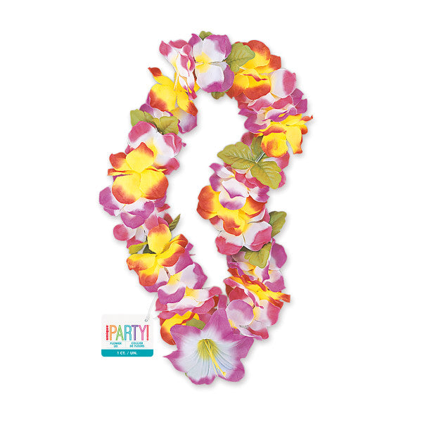 40" Fancy Lily Rainbow Lei