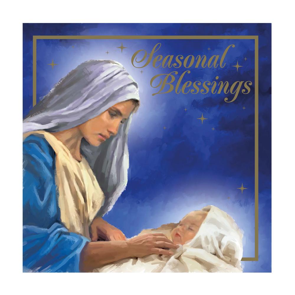 Pack of 12 Traditional Religious Assorted Christmas Cards