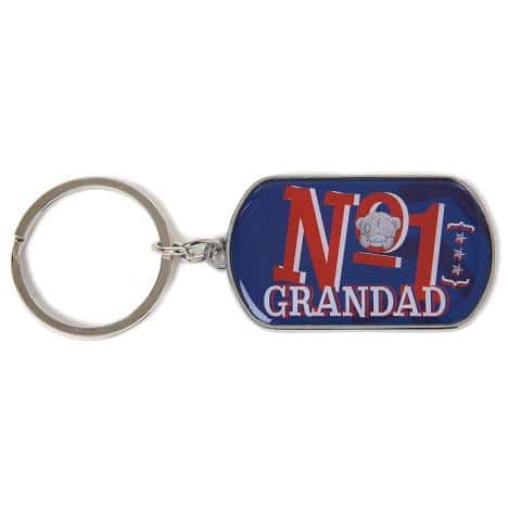 No1 Grandad Me to You Bear Dog Tag Metal Keyring