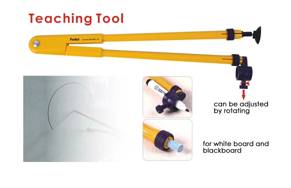 45cm Classroom Compass Ruler for Chalk and White Board Marker