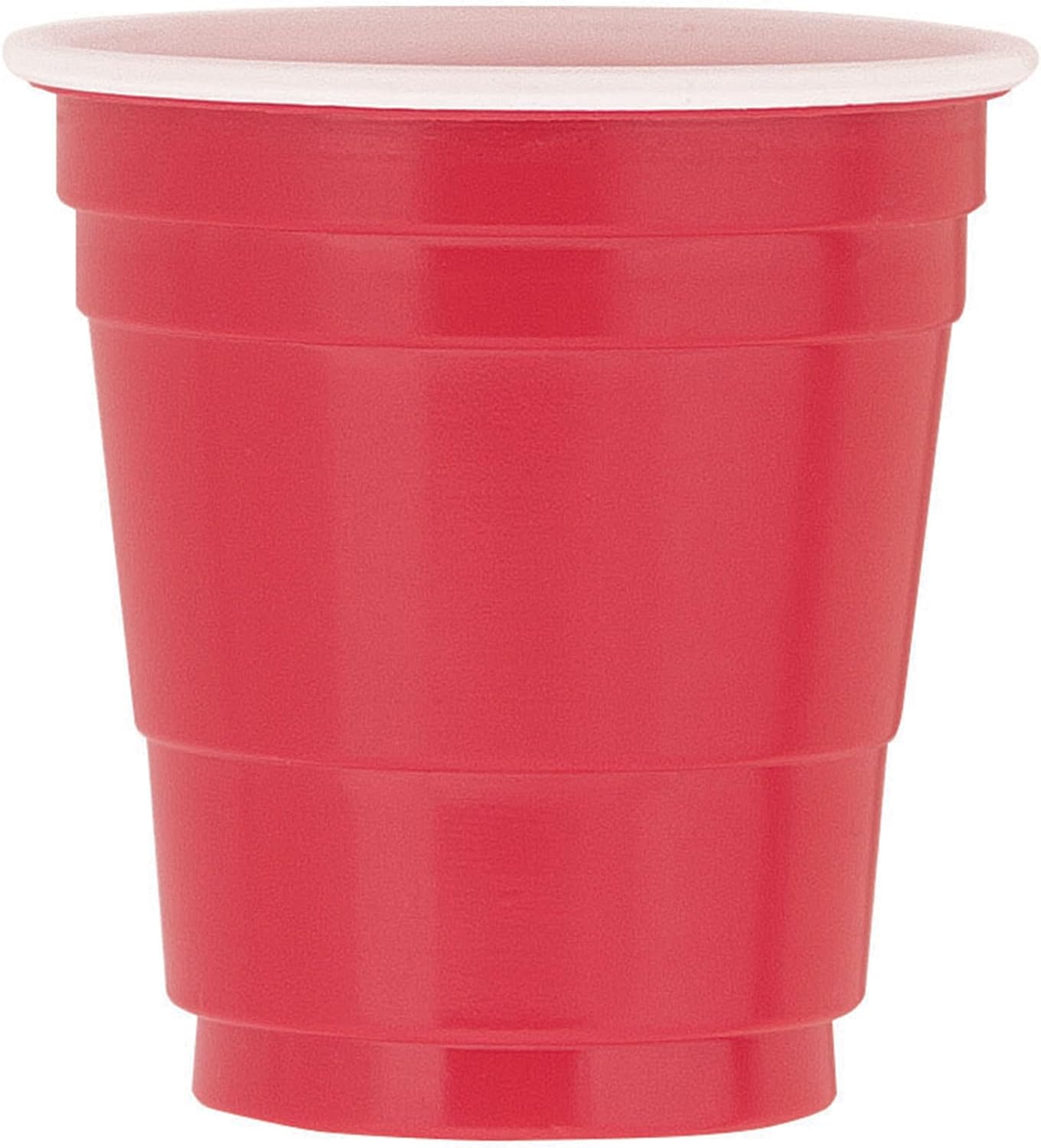 Pack of 20 Red Plastic Shot Glasses