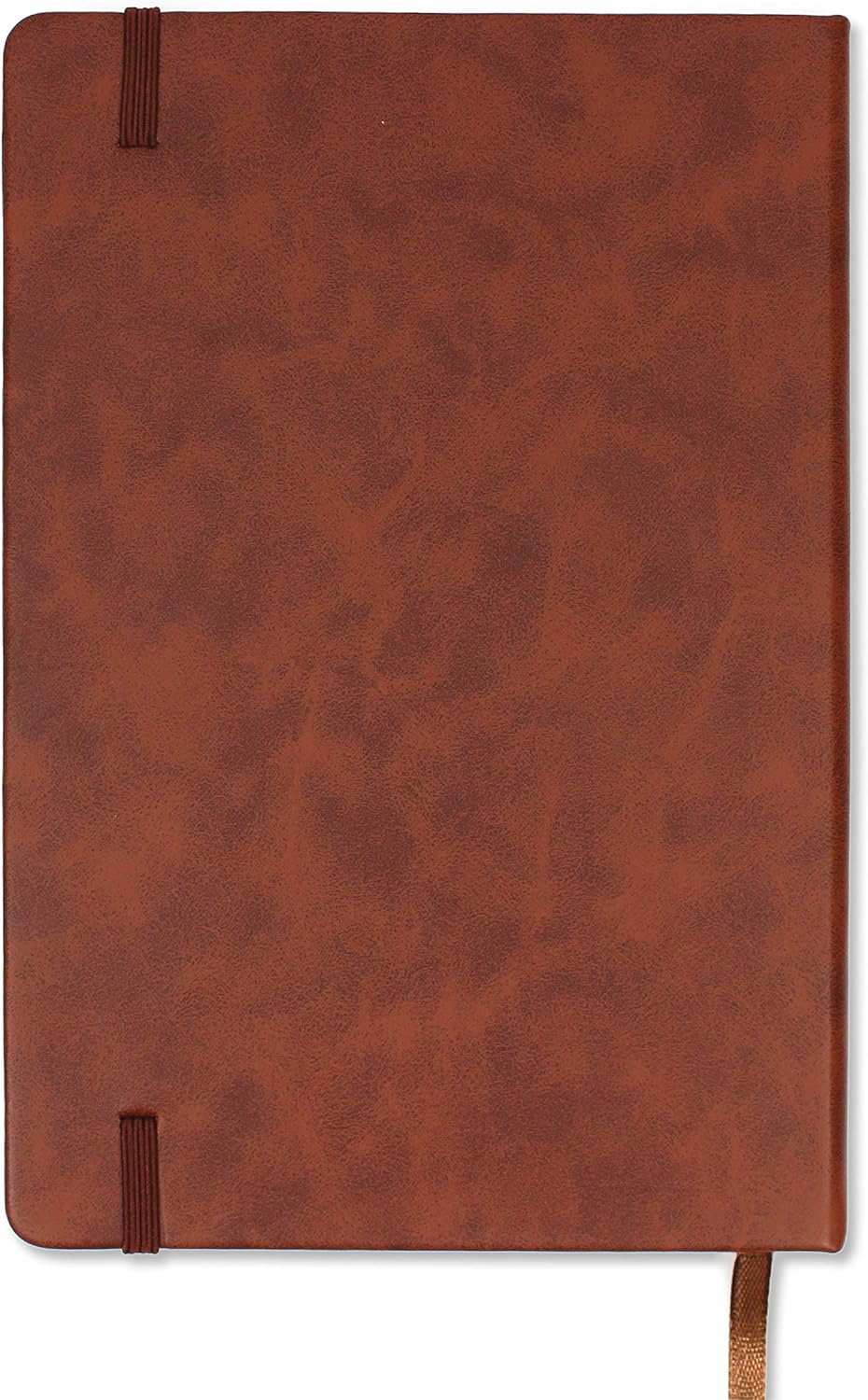 A5 160Pages Executive Soft Feel Tan Ruled Notebook with Marker Ribbon