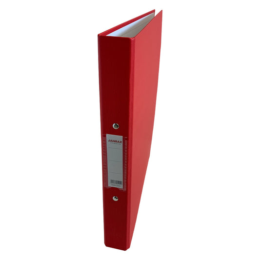 A4 Red Paper Over Board Ring Binder by Janrax