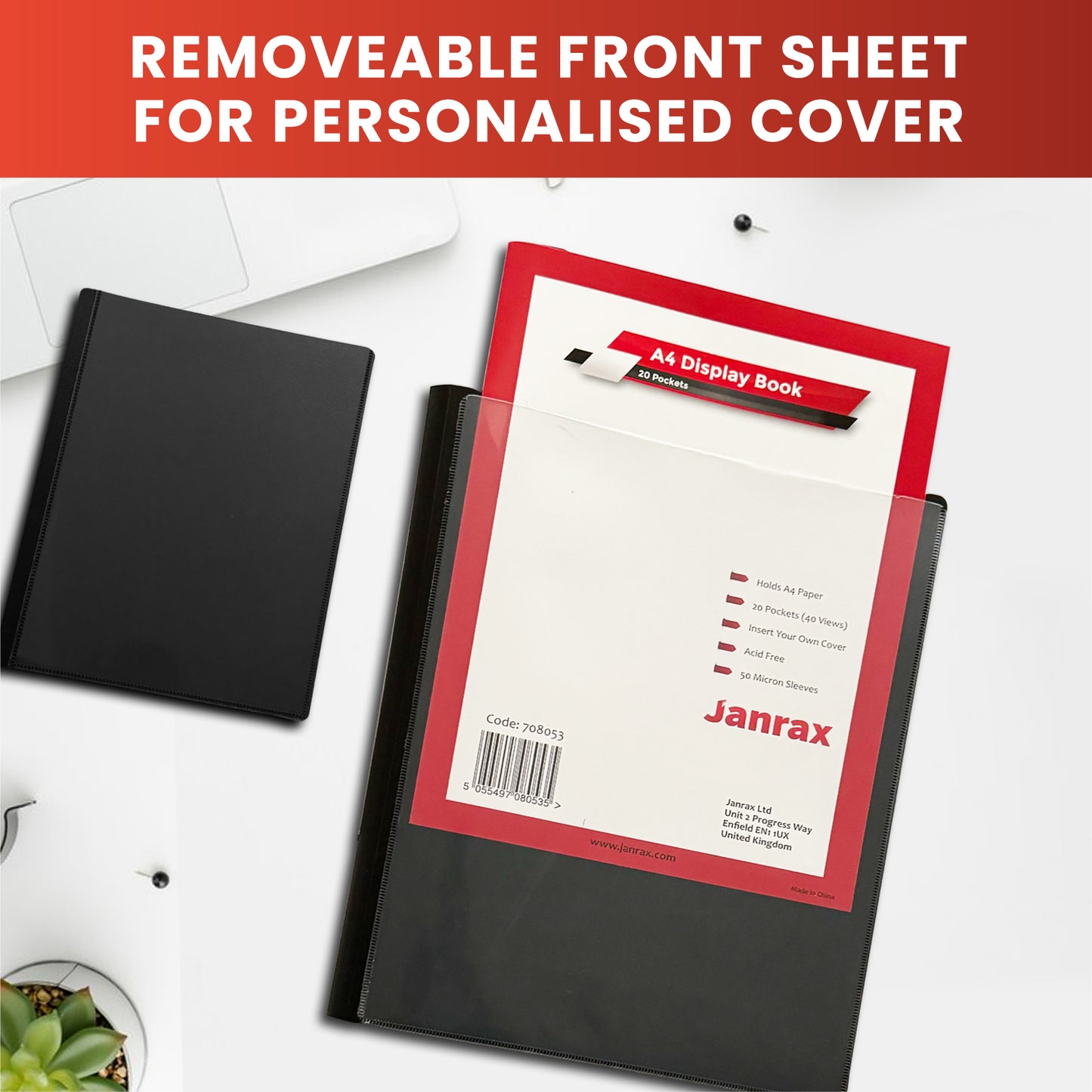 A2 20 Pockets Presentation Display Book by Janrax