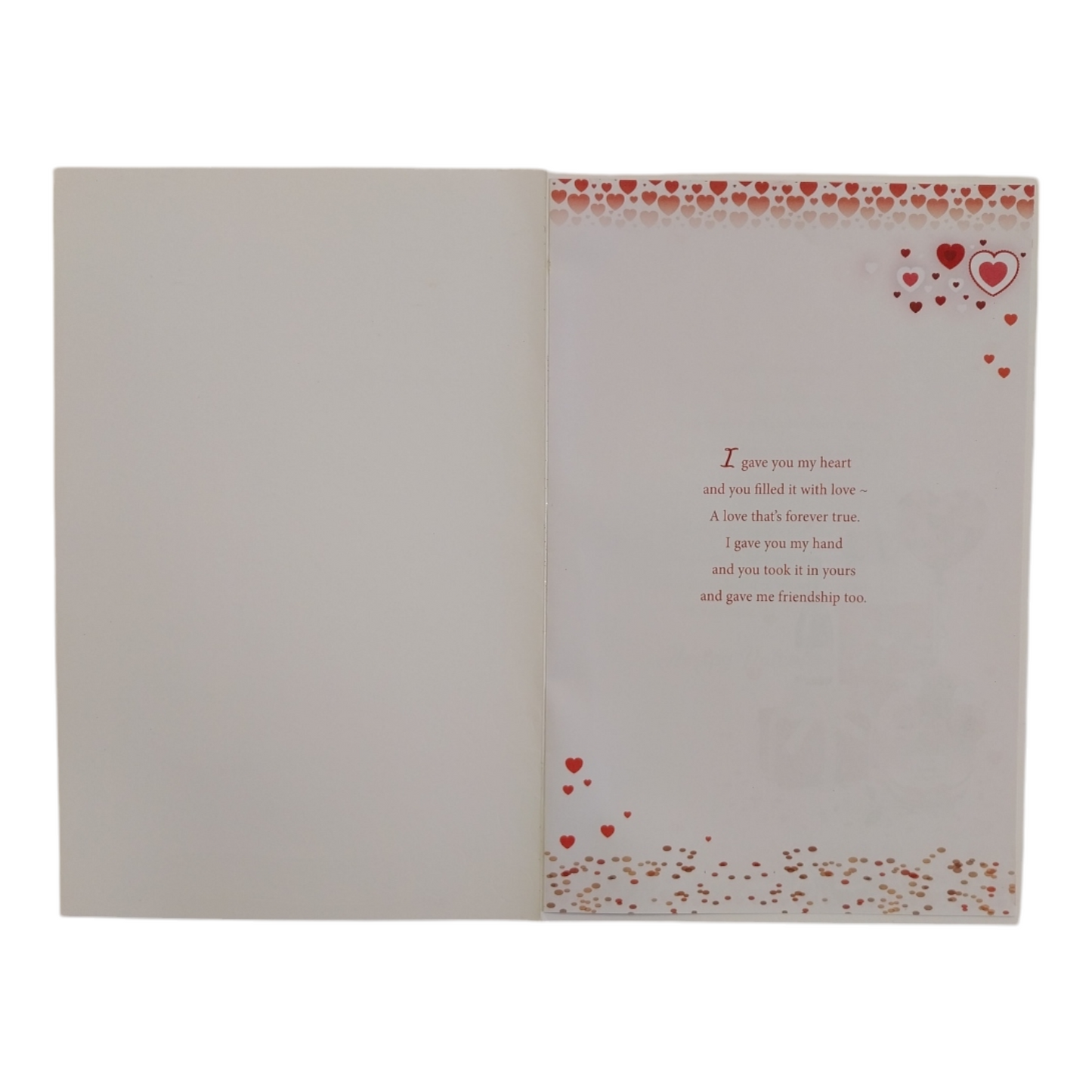 For Husband Red Heart Design Valentine's Day Boxed Card