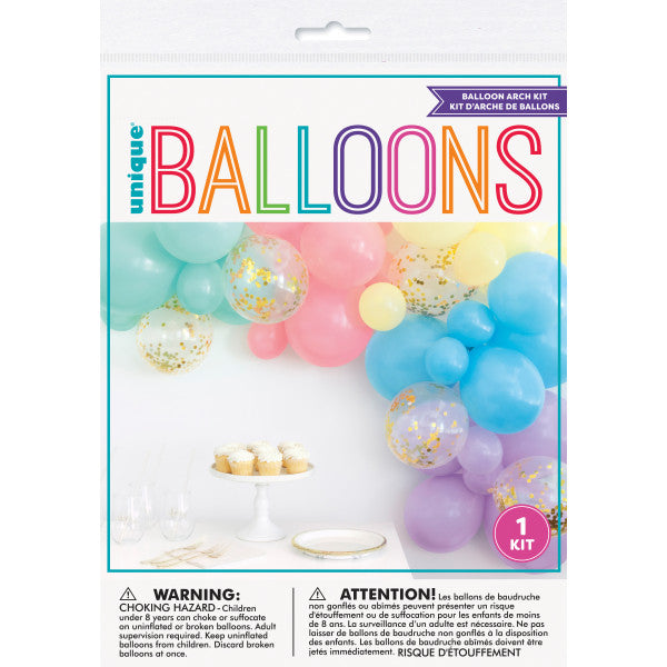 40 Pieces Assortment Pastel Balloon Arch Kit