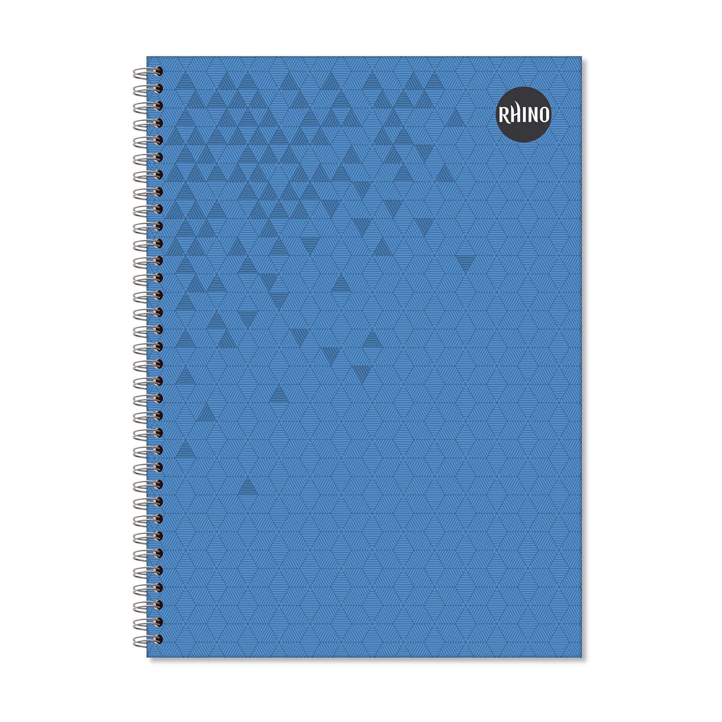 Rhino A4 160 Page Blue 8mm Lined Wirebound Book