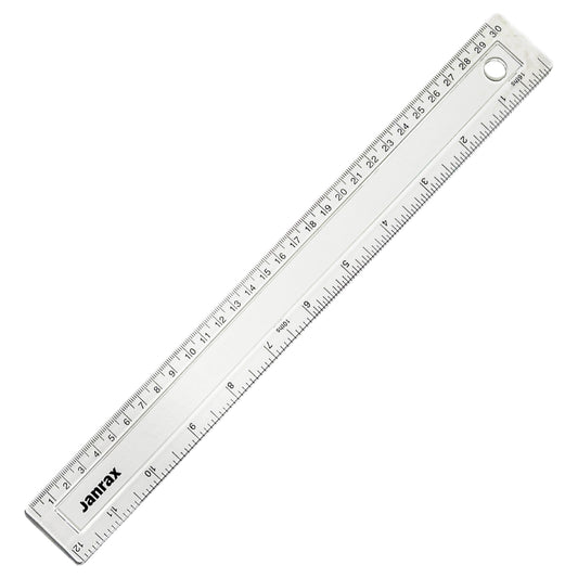 Shatter Resistant 30cm Plastic Ruler by Janrax