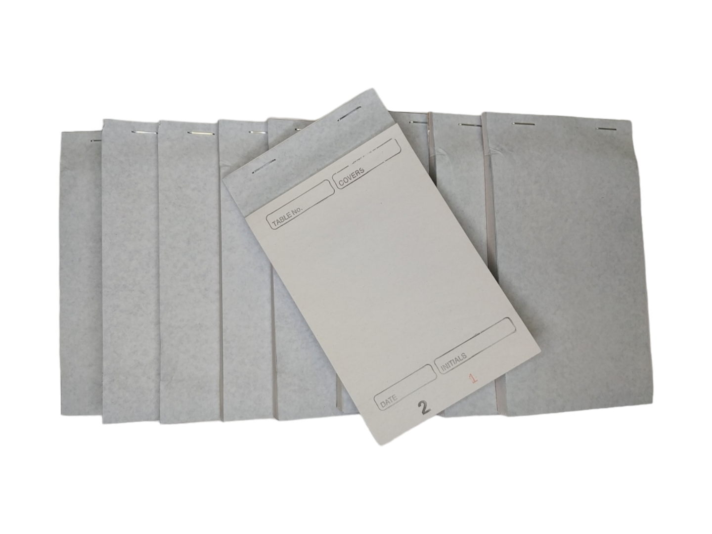 Pack of 10 95mm x 170mm White Duplicate with Carbon Restaurant Service Pads