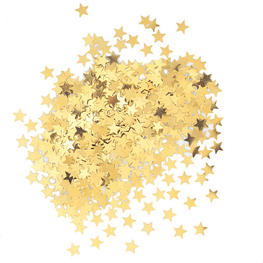 Christmas Gold Star Confetti 0.5oz