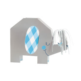 Blue Floral Elephant Folded Centerpiece Decoration