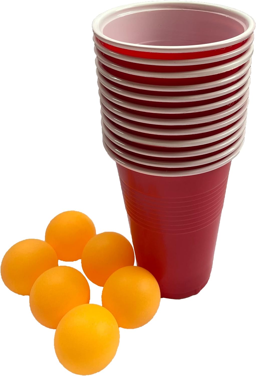 Christmas Party Activity Beer Pong Set With 12 Cups and 6 Balls