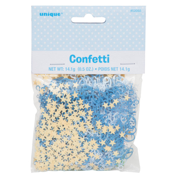 5oz Blue Bunting Christening Foil Confetti