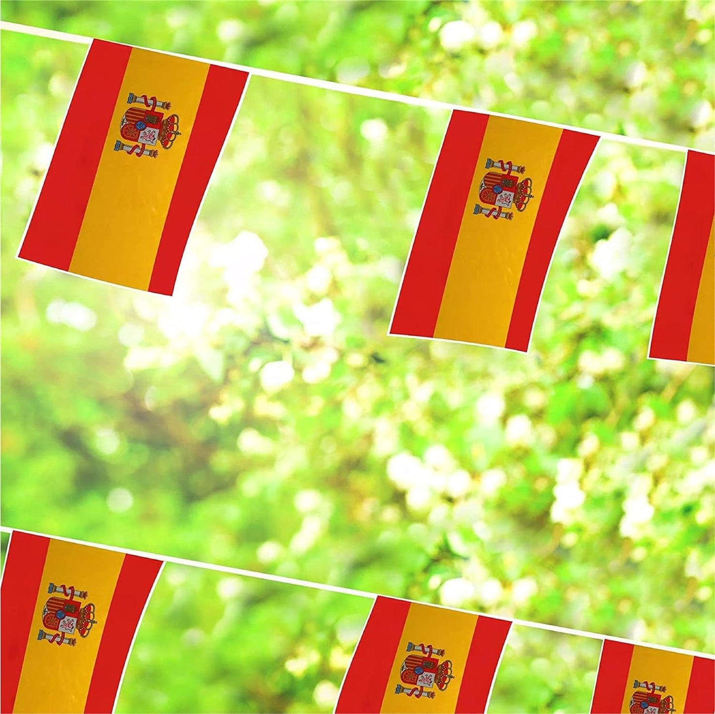 Spain Rectangle Bunting 10m with 20 Flags