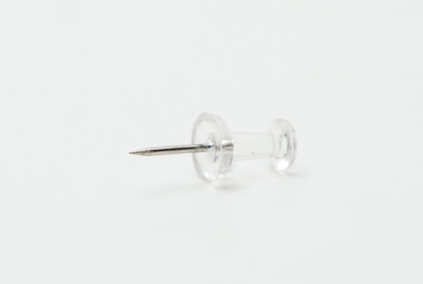 Pack of 100 Janrax Clear Transparent Push Pins