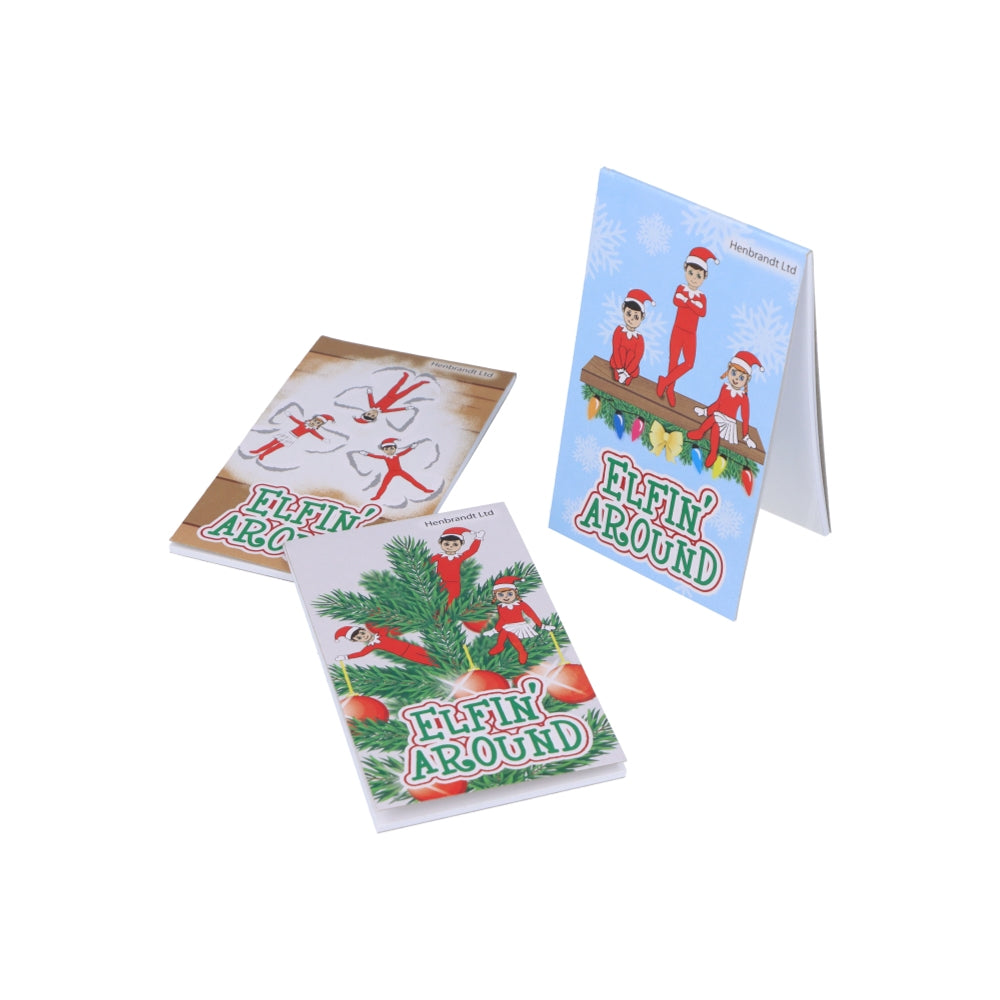 Box of 168 Mini Elfin Around Christmas Notebooks 9.3×5.5cm