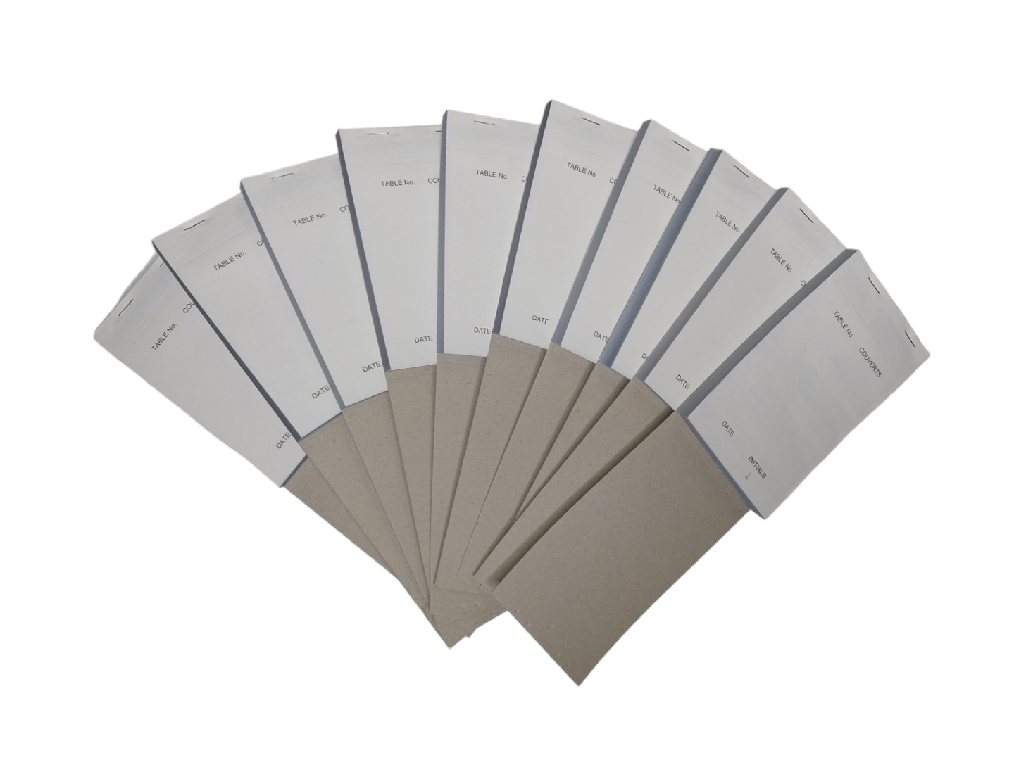 Pack of 10 95mm x 165mm White NCR Quadruplicate Restaurant Service Pads