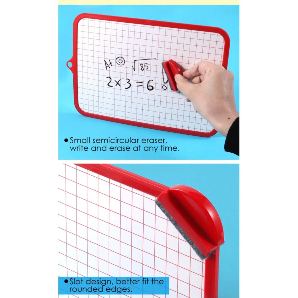 Double Sided Whiteboard with Pen & Eraser