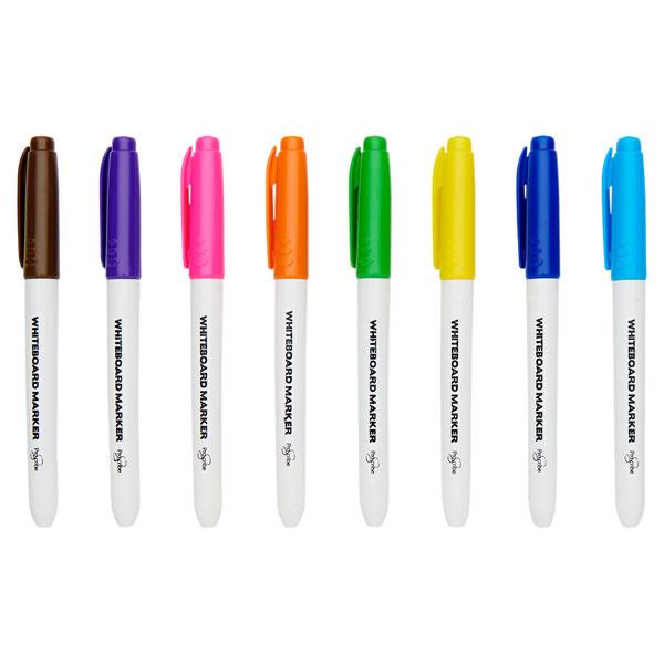 Pack of 8 Assorted White Board Marker Pens by Pro:scribe