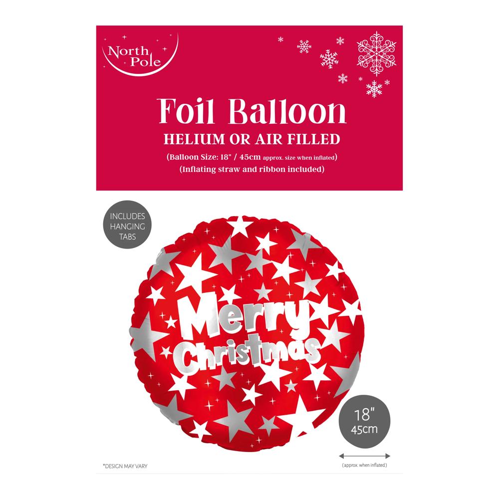 18" Merry Christmas Foil Balloon