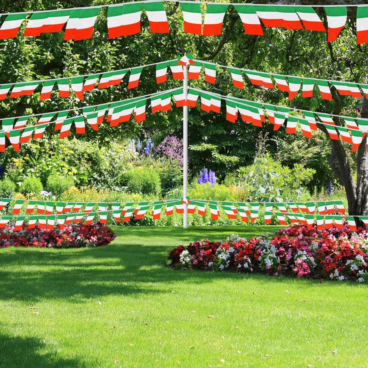 Italy Rectangle Bunting 10m with 20 Flags