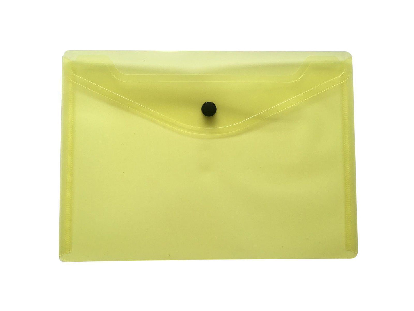 Pack of 12 A5 Yellow Document Wallets by Janrax