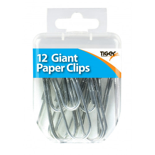 Pack of 12 Giant Paper Clips