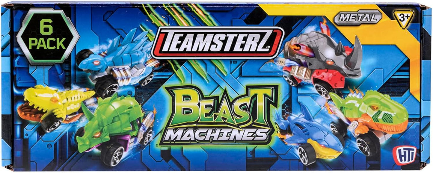 Pack of 6 Teamsterz Beast Machine Car Play Set