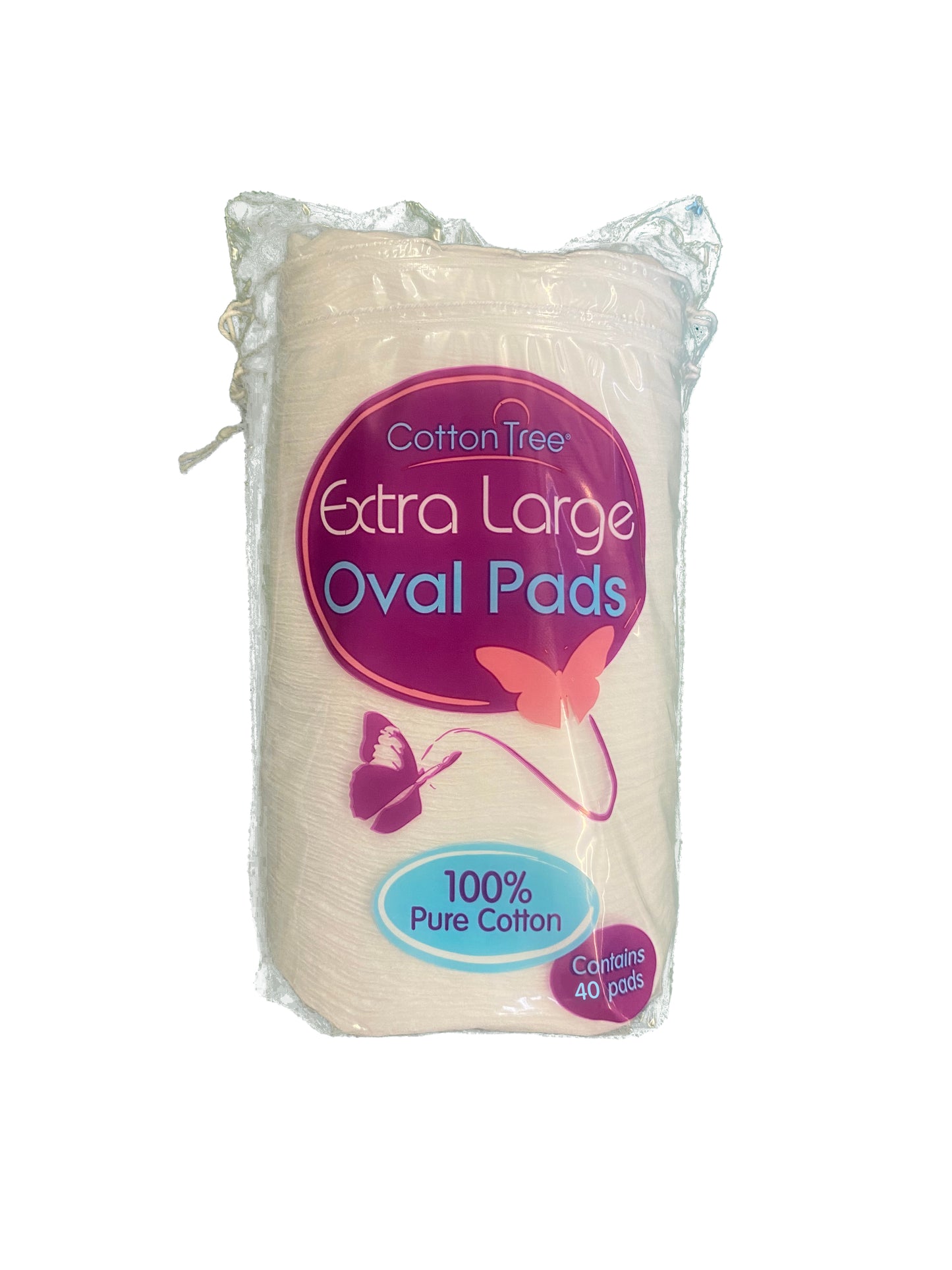 Pack of 40 Large Oval Cotton Wool Pads