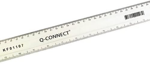 Q-Connect 300mm/30cm Clear Ruler