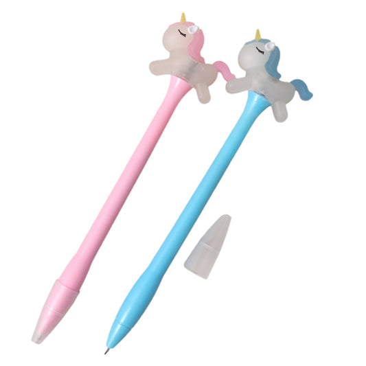 Unicorn Flash Light-UP Fancy Ball Pen