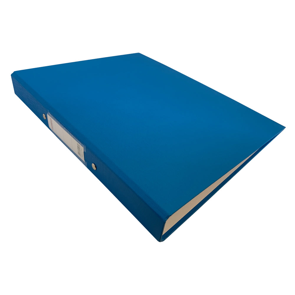 Pack of 10 A4 Light Blue Paper Over Board Ring Binders by Janrax