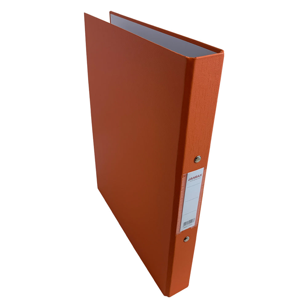 Pack of 20 A4 Orange Paper Over Board Ring Binders by Janrax