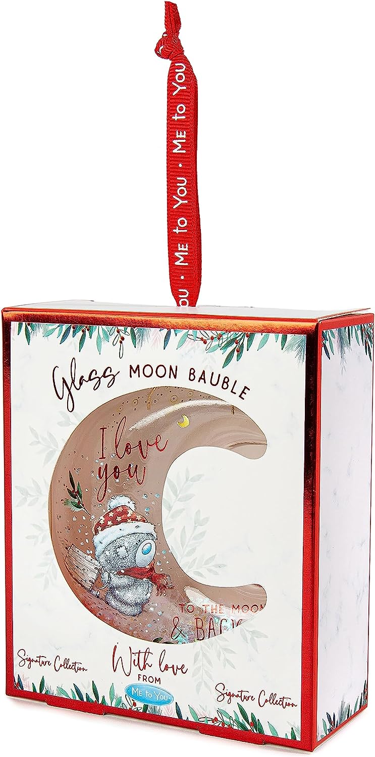 Me to You Tatty Teddy Christmas 'Moon and Back' Bauble in a Gift Box