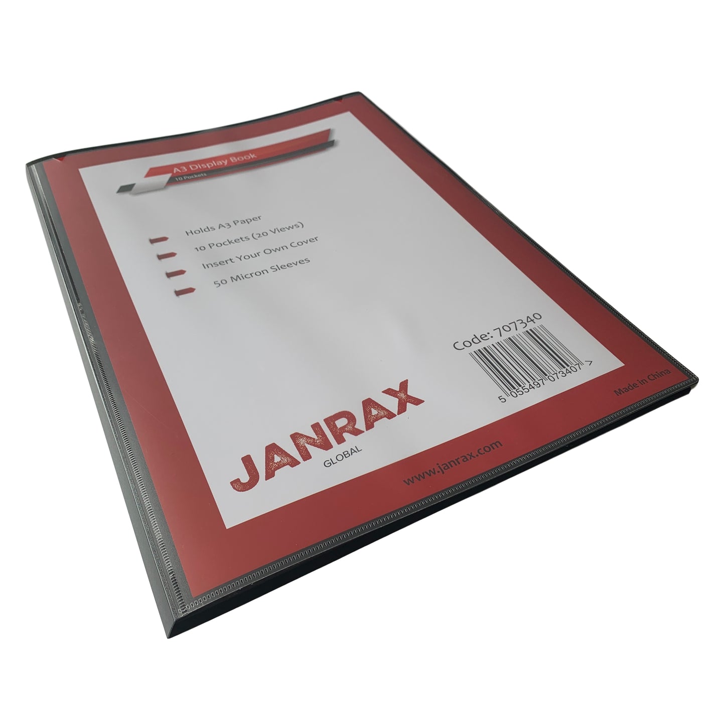 Pack of 6 A3 Presentation Display Books 10 Pockets (20 Views) by Janrax