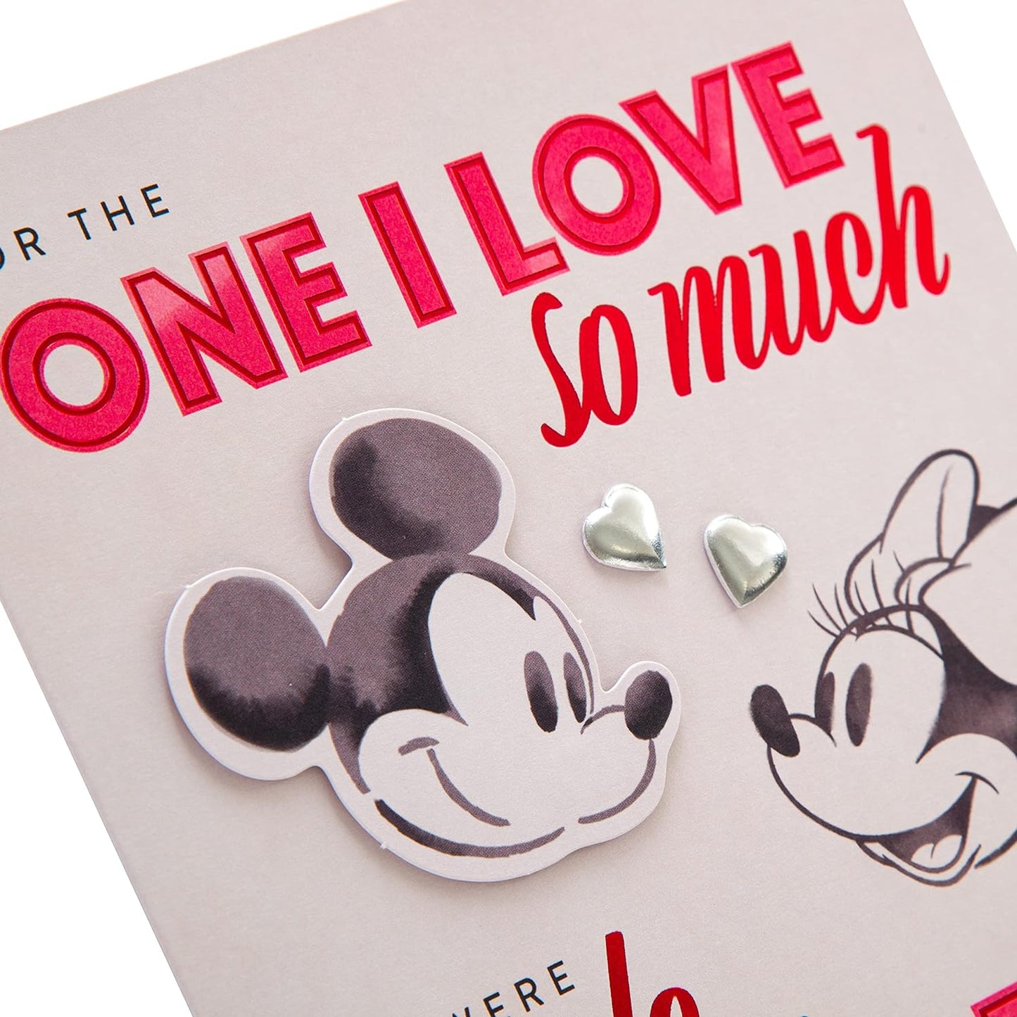 Disney's Mickey and Mouse Design One I Love  Valentine's Day Card