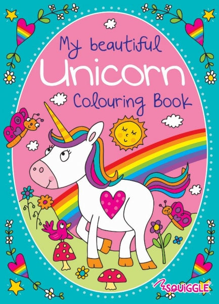 Single Unicorn Or Mermaid Design 36 Sheets Colouring Book