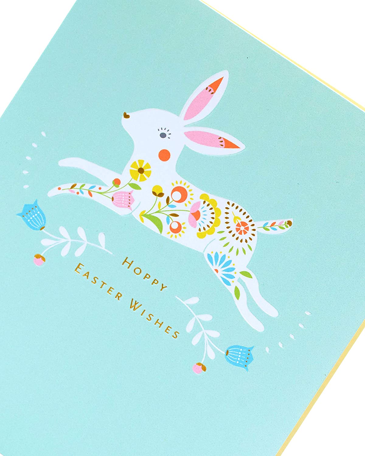 Easter Wishes Bunny Design Greeting Card