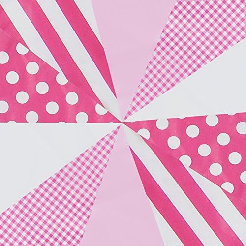 Pink Mix Bunting 10m with 20 Pennants