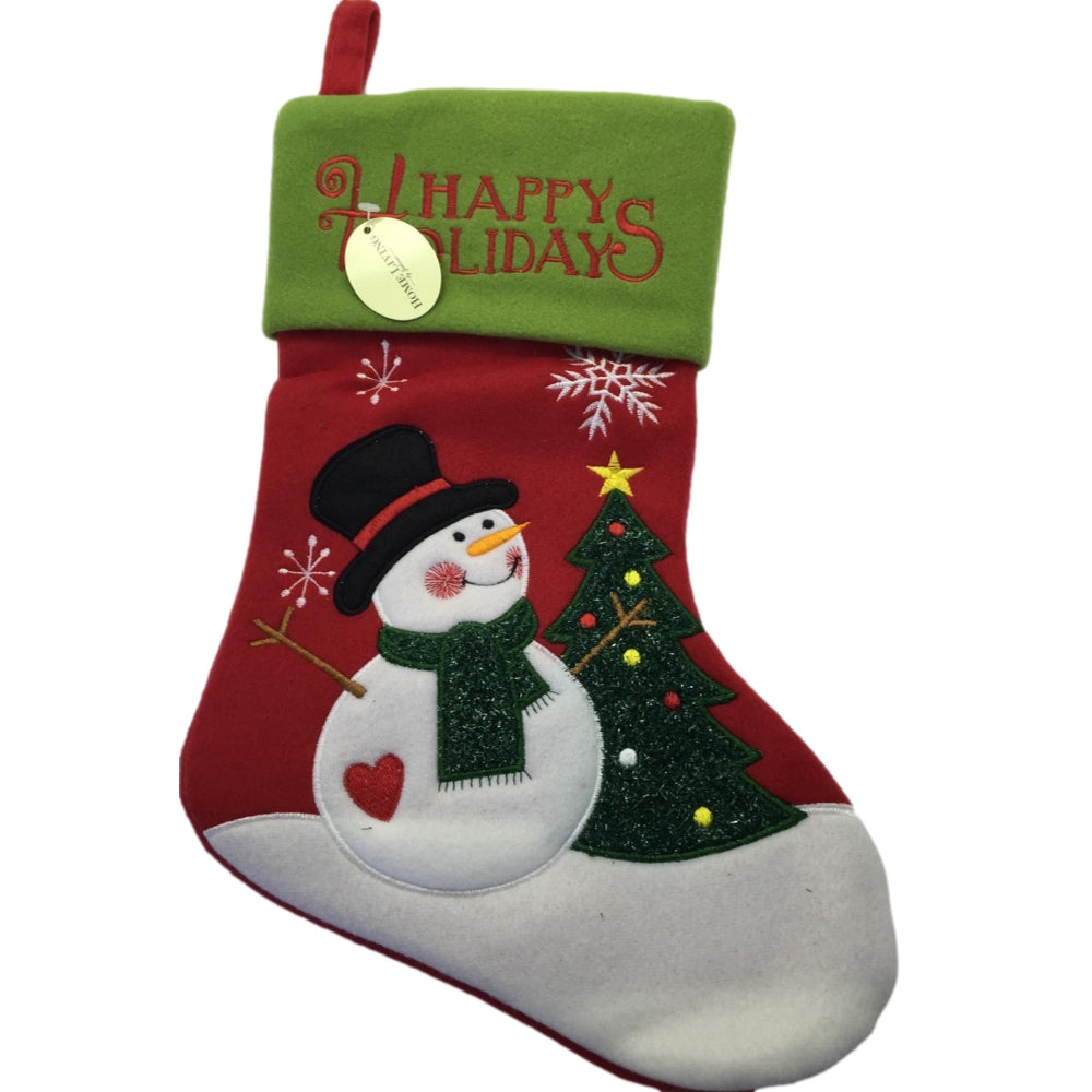 Happy Holiday Christmas Stocking