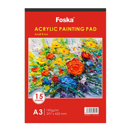 A3 Top Glued Open Acrylic Painting Pad