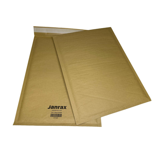 Bubble Lined Size 4/G Padded Brown Postal Envelope by Janrax